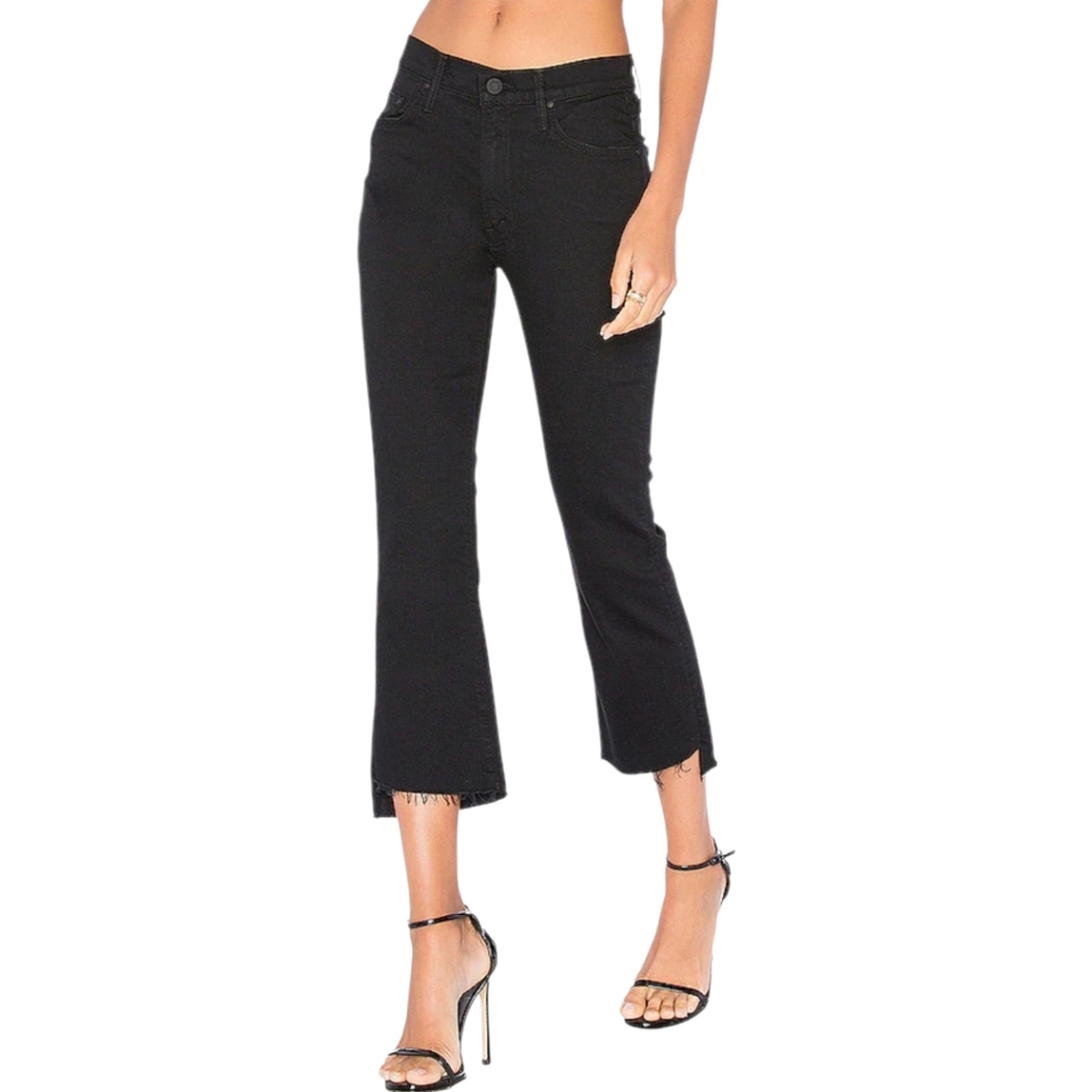 Mother Insider Crop Step Fray Jeans in Not Guilty